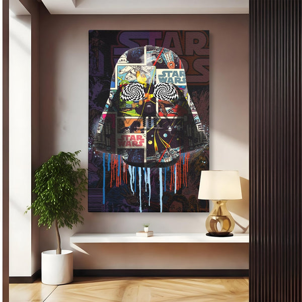 Tablou Canvas Premium, LuxCanva® B1013, Star Wars, Serial, Disney, Univers, Darth Vader, Culori Vibrante