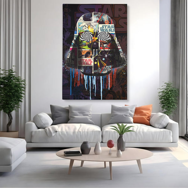 Tablou Canvas Premium, LuxCanva® B1013, Star Wars, Serial, Disney, Univers, Darth Vader, Culori Vibrante