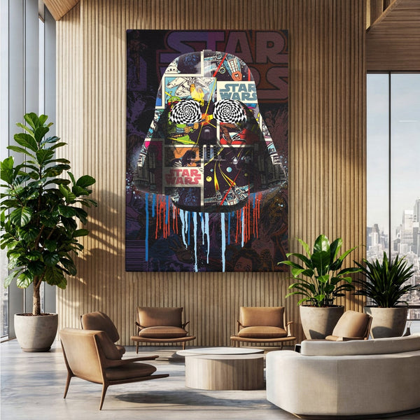 Tablou Canvas Premium, LuxCanva® B1013, Star Wars, Serial, Disney, Univers, Darth Vader, Culori Vibrante