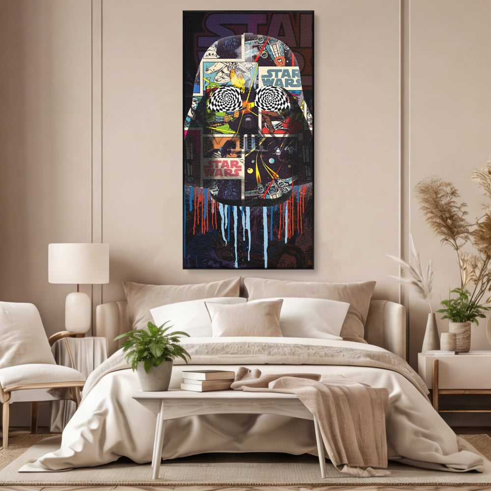 Tablou Canvas Premium, LuxCanva® B1013, Star Wars, Serial, Disney, Univers, Darth Vader, Culori Vibrante