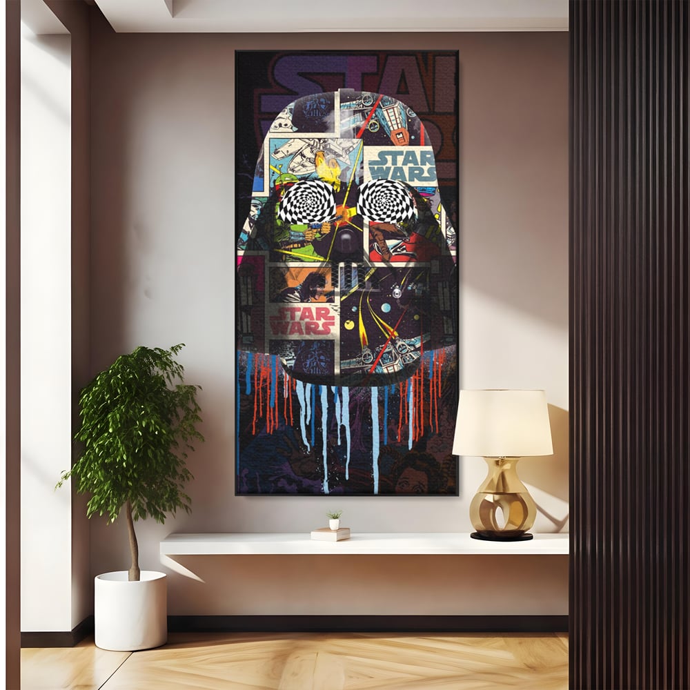 Tablou Canvas Premium, LuxCanva® B1013, Star Wars, Serial, Disney, Univers, Darth Vader, Culori Vibrante
