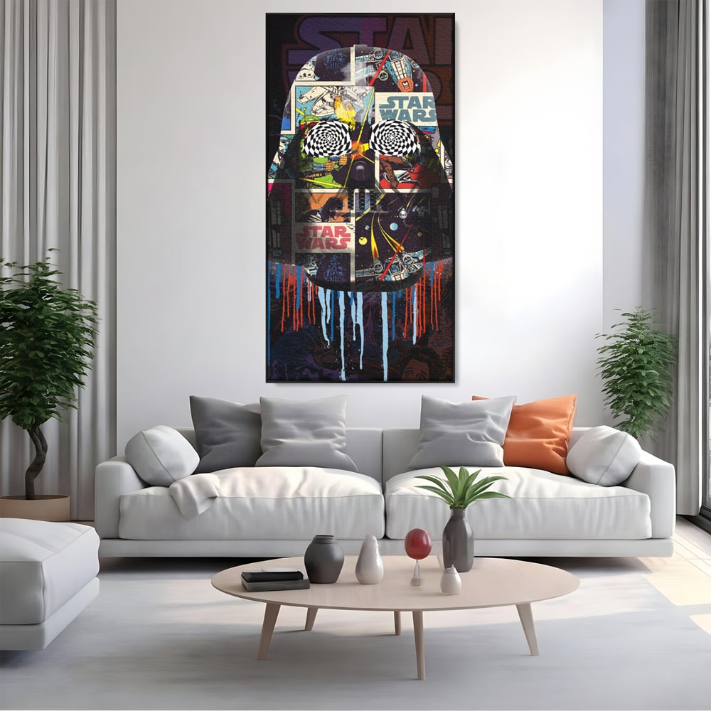 Tablou Canvas Premium, LuxCanva® B1013, Star Wars, Serial, Disney, Univers, Darth Vader, Culori Vibrante