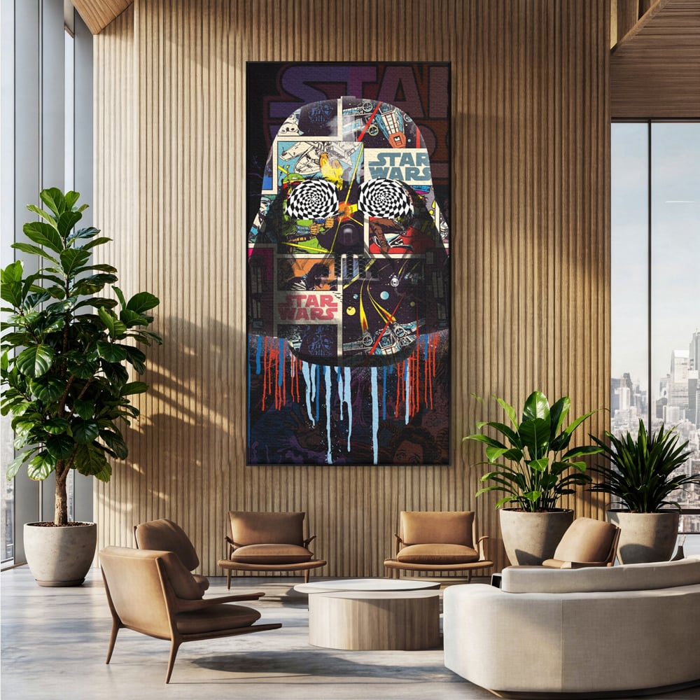 Tablou Canvas Premium, LuxCanva® B1013, Star Wars, Serial, Disney, Univers, Darth Vader, Culori Vibrante