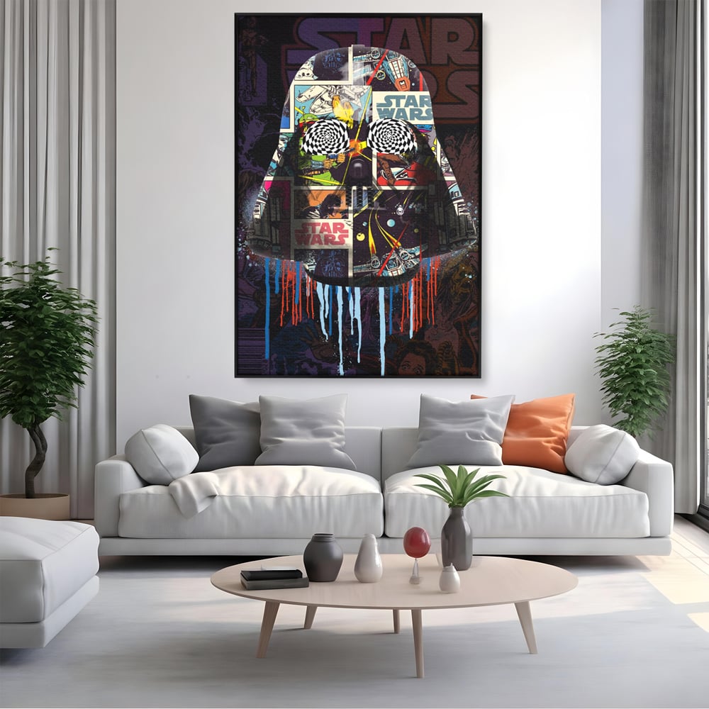 Tablou Canvas Premium, LuxCanva® B1013, Star Wars, Serial, Disney, Univers, Darth Vader, Culori Vibrante