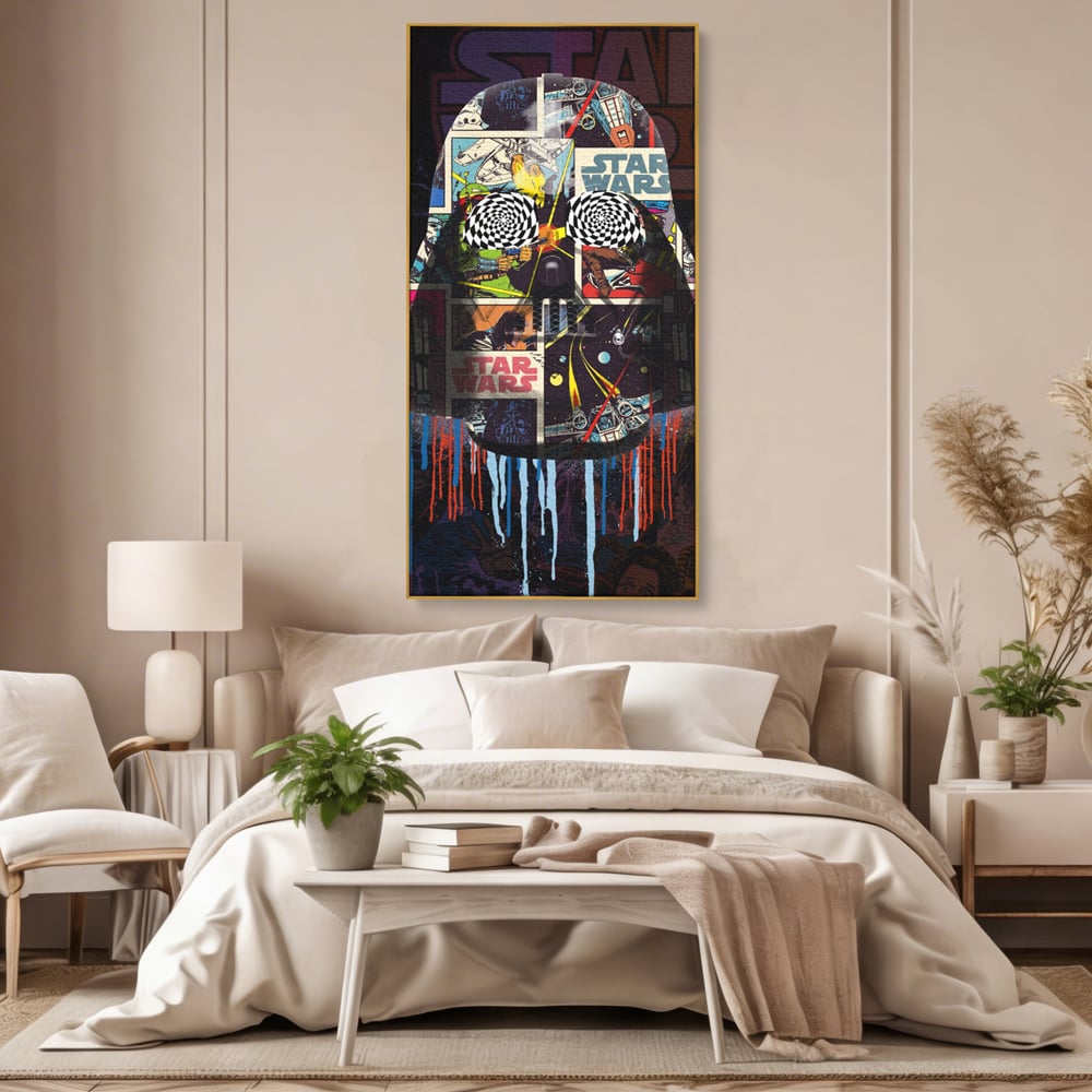 Tablou Canvas Premium, LuxCanva® B1013, Star Wars, Serial, Disney, Univers, Darth Vader, Culori Vibrante