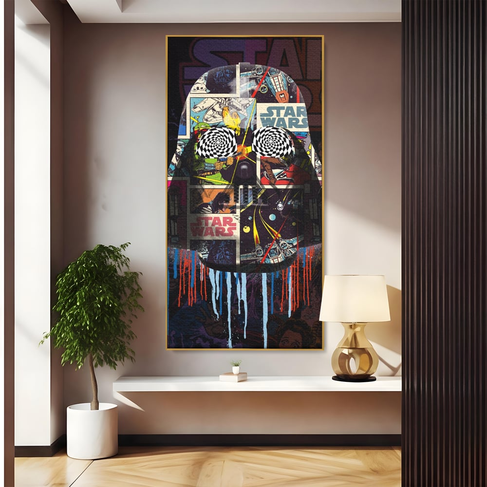 Tablou Canvas Premium, LuxCanva® B1013, Star Wars, Serial, Disney, Univers, Darth Vader, Culori Vibrante