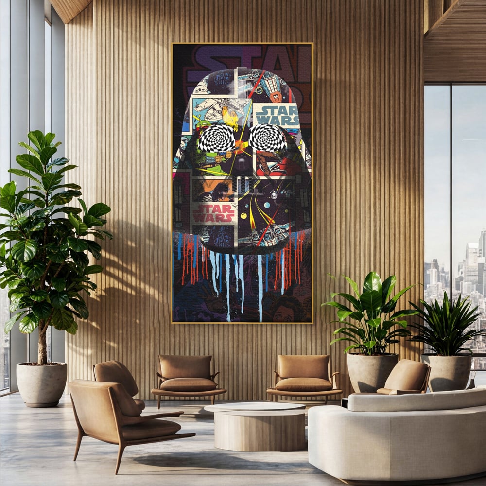 Tablou Canvas Premium, LuxCanva® B1013, Star Wars, Serial, Disney, Univers, Darth Vader, Culori Vibrante