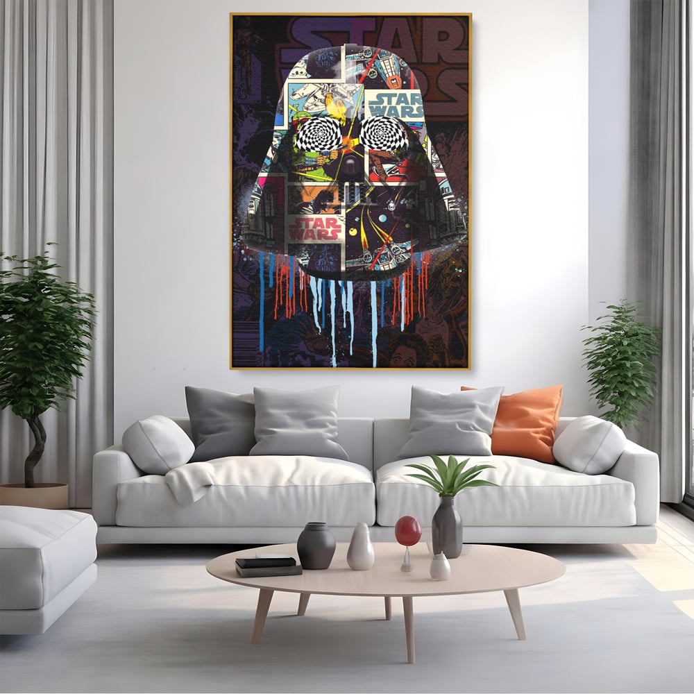 Tablou Canvas Premium, LuxCanva® B1013, Star Wars, Serial, Disney, Univers, Darth Vader, Culori Vibrante