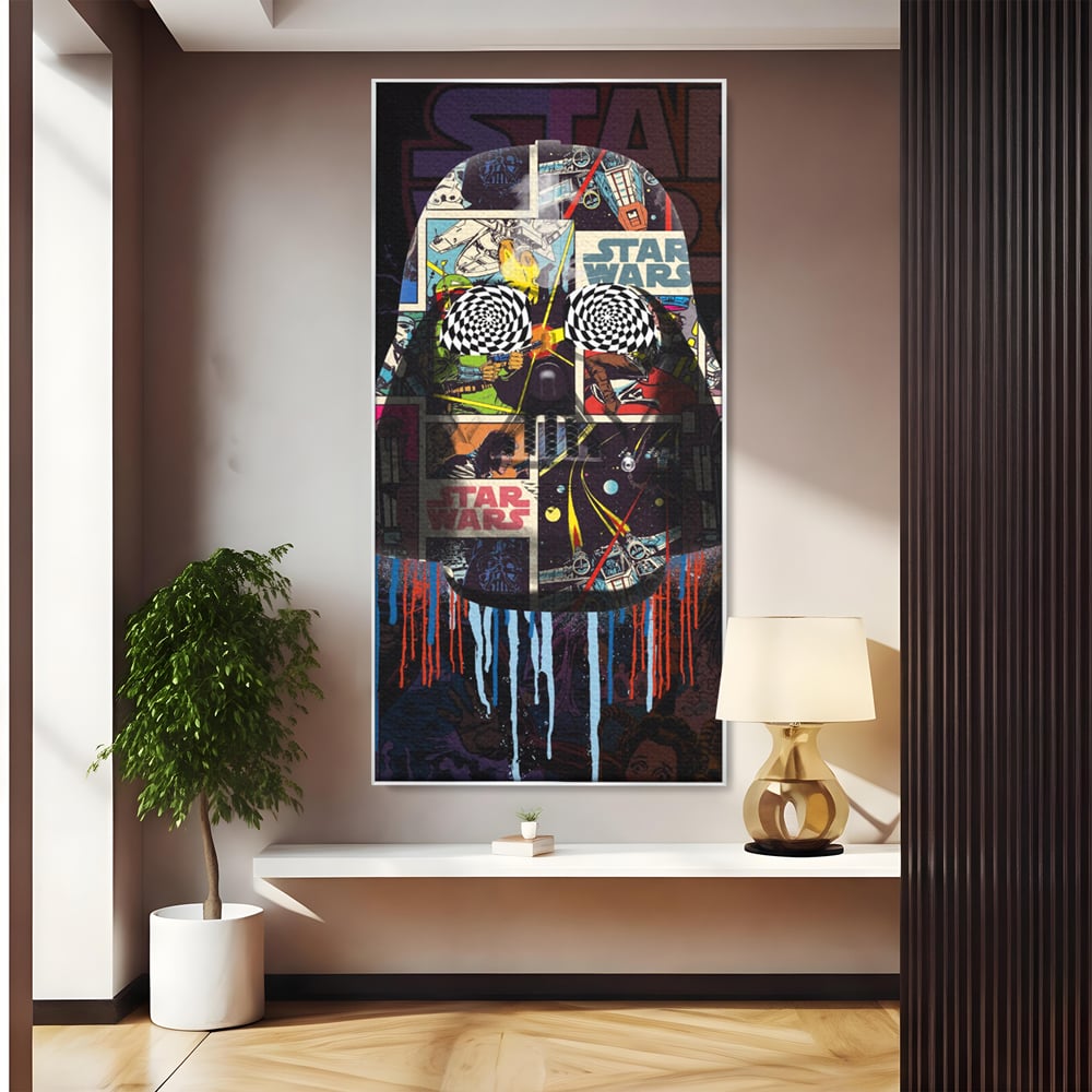 Tablou Canvas Premium, LuxCanva® B1013, Star Wars, Serial, Disney, Univers, Darth Vader, Culori Vibrante