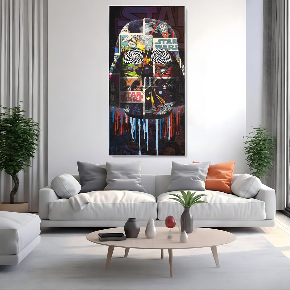 Tablou Canvas Premium, LuxCanva® B1013, Star Wars, Serial, Disney, Univers, Darth Vader, Culori Vibrante