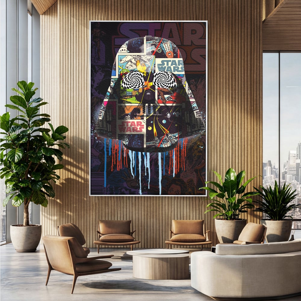 Tablou Canvas Premium, LuxCanva® B1013, Star Wars, Serial, Disney, Univers, Darth Vader, Culori Vibrante