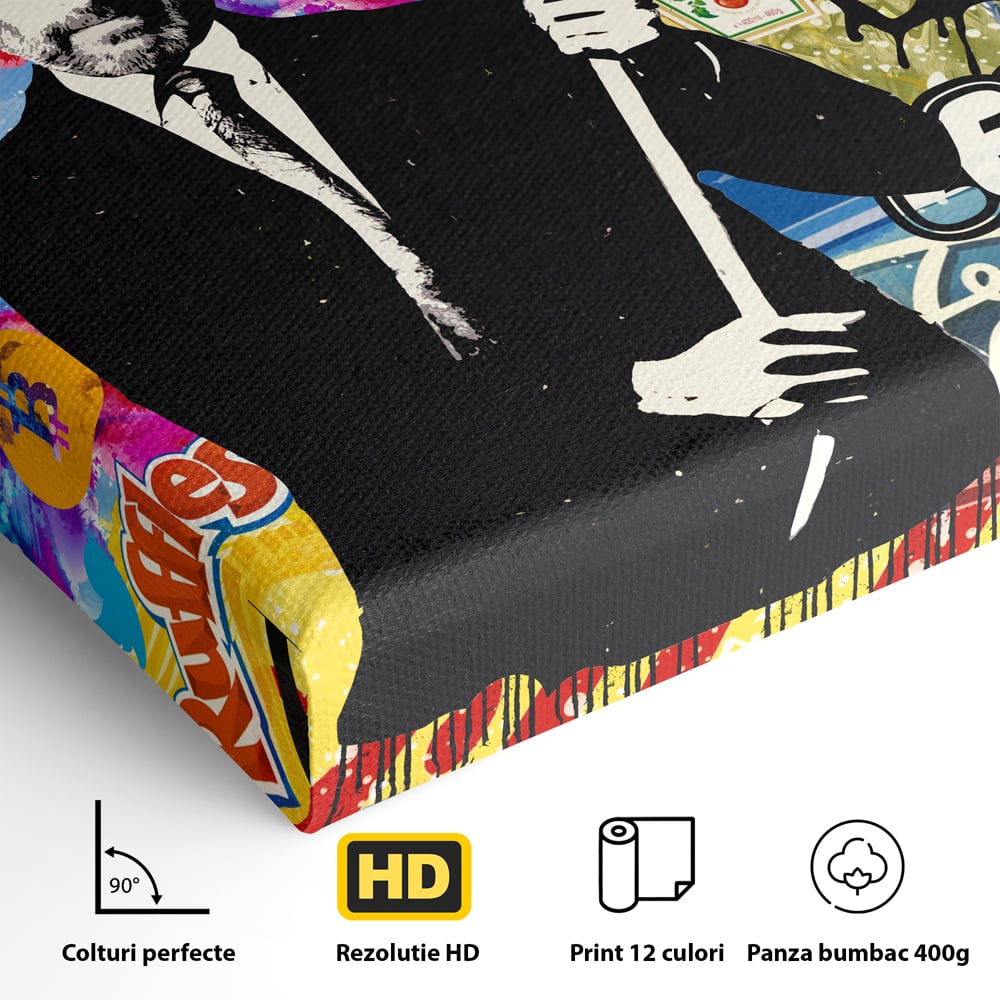 Tablou Canvas Premium LuxCanva® B1015, Steve Jobs , Motivational, Apple, Antreprenor, Geniu, Culori Vibrante