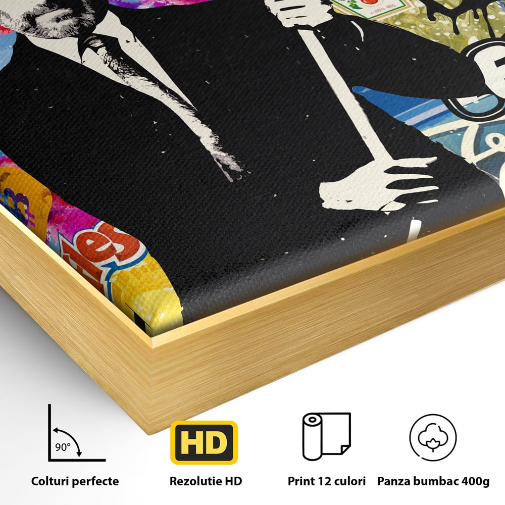 Tablou Canvas Premium LuxCanva® B1015, Steve Jobs , Motivational, Apple, Antreprenor, Geniu, Culori Vibrante