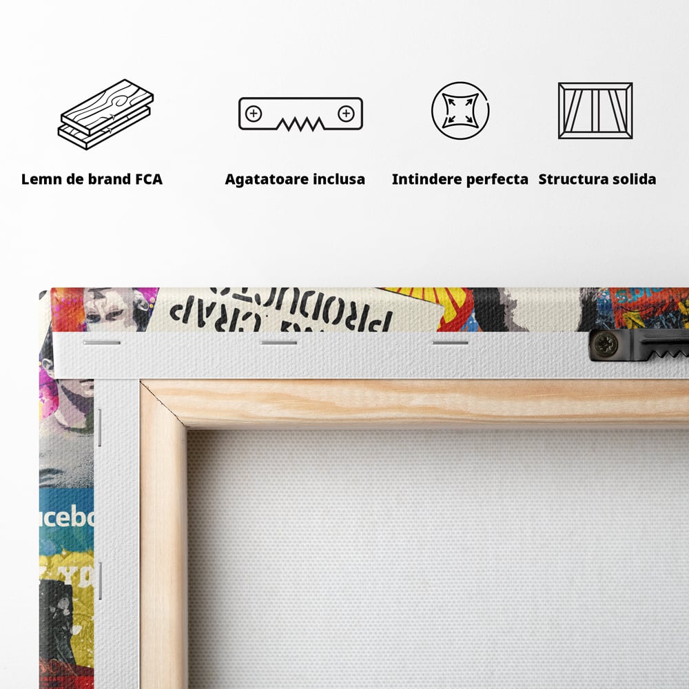 Tablou Canvas Premium LuxCanva® B1015, Steve Jobs , Motivational, Apple, Antreprenor, Geniu, Culori Vibrante