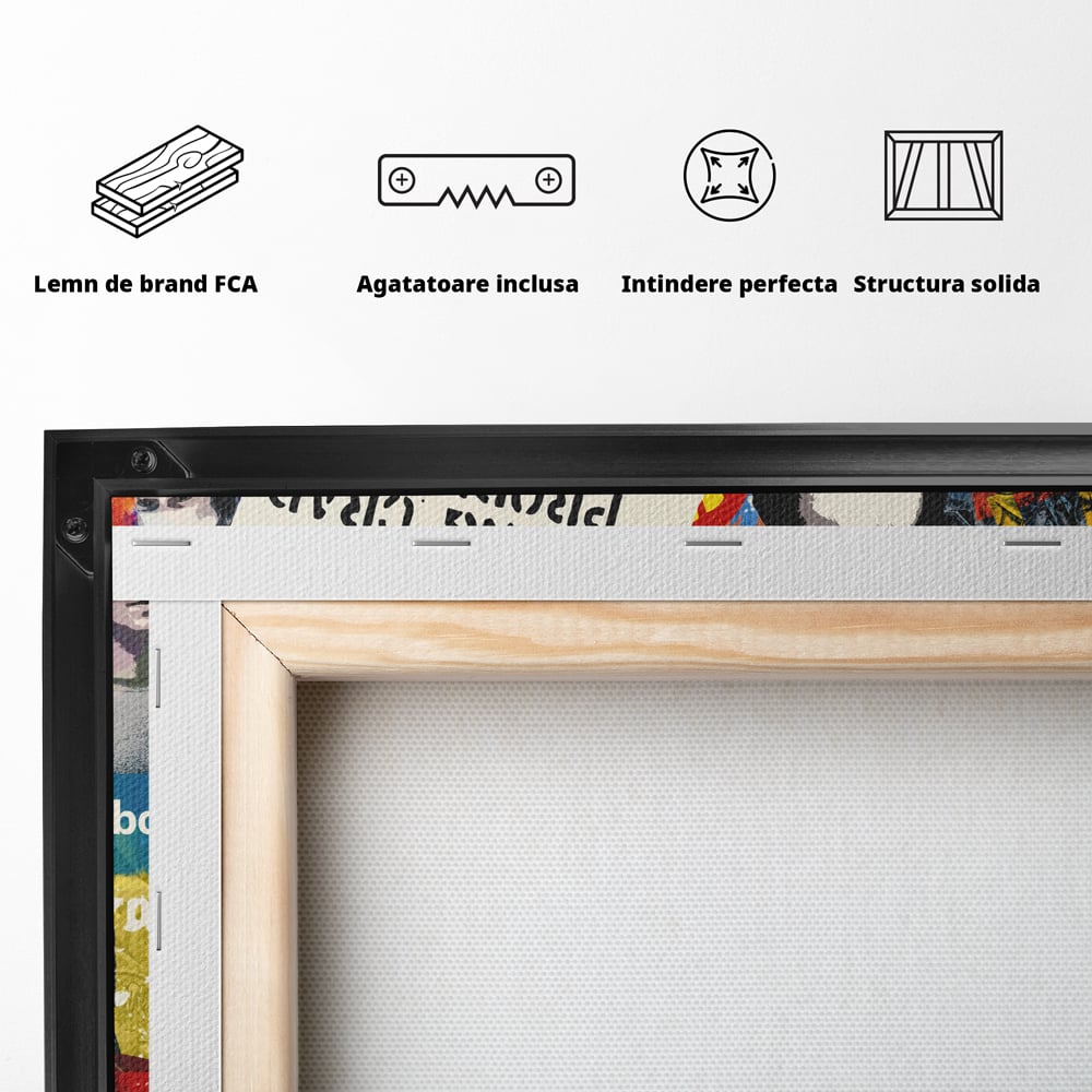 Tablou Canvas Premium LuxCanva® B1015, Steve Jobs , Motivational, Apple, Antreprenor, Geniu, Culori Vibrante