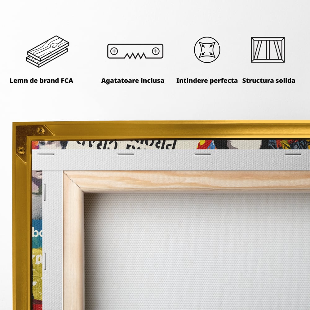 Tablou Canvas Premium LuxCanva® B1015, Steve Jobs , Motivational, Apple, Antreprenor, Geniu, Culori Vibrante