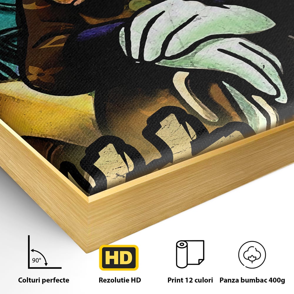 Tablou Canvas Premium, LuxCanva® B1018, Scrooge McDuck, Desene Animate, Walt Disney, Rata, Motivational, Culori Vibrante