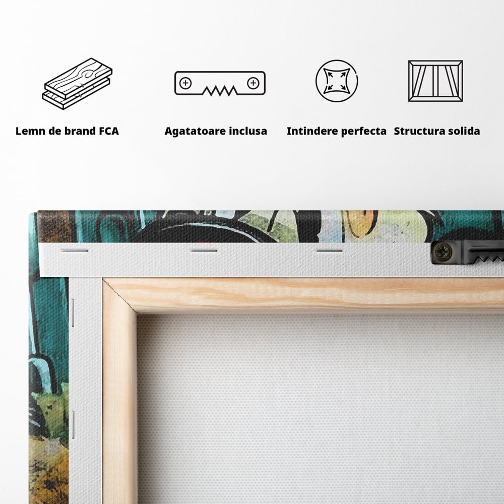 Tablou Canvas Premium, LuxCanva® B1018, Scrooge McDuck, Desene Animate, Walt Disney, Rata, Motivational, Culori Vibrante