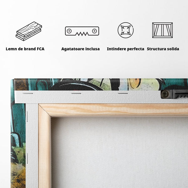 Tablou Canvas Premium, LuxCanva® B1018, Scrooge McDuck, Desene Animate, Walt Disney, Rata, Motivational, Culori Vibrante