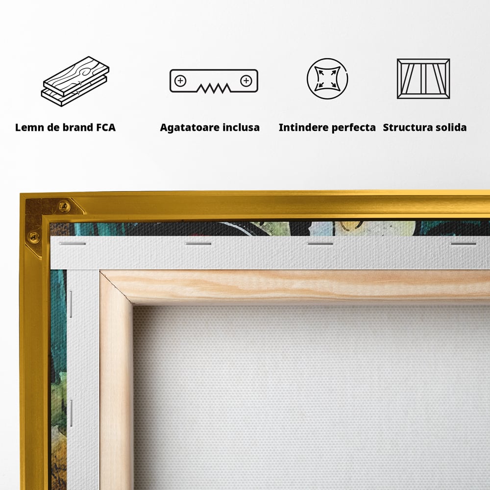 Tablou Canvas Premium, LuxCanva® B1018, Scrooge McDuck, Desene Animate, Walt Disney, Rata, Motivational, Culori Vibrante