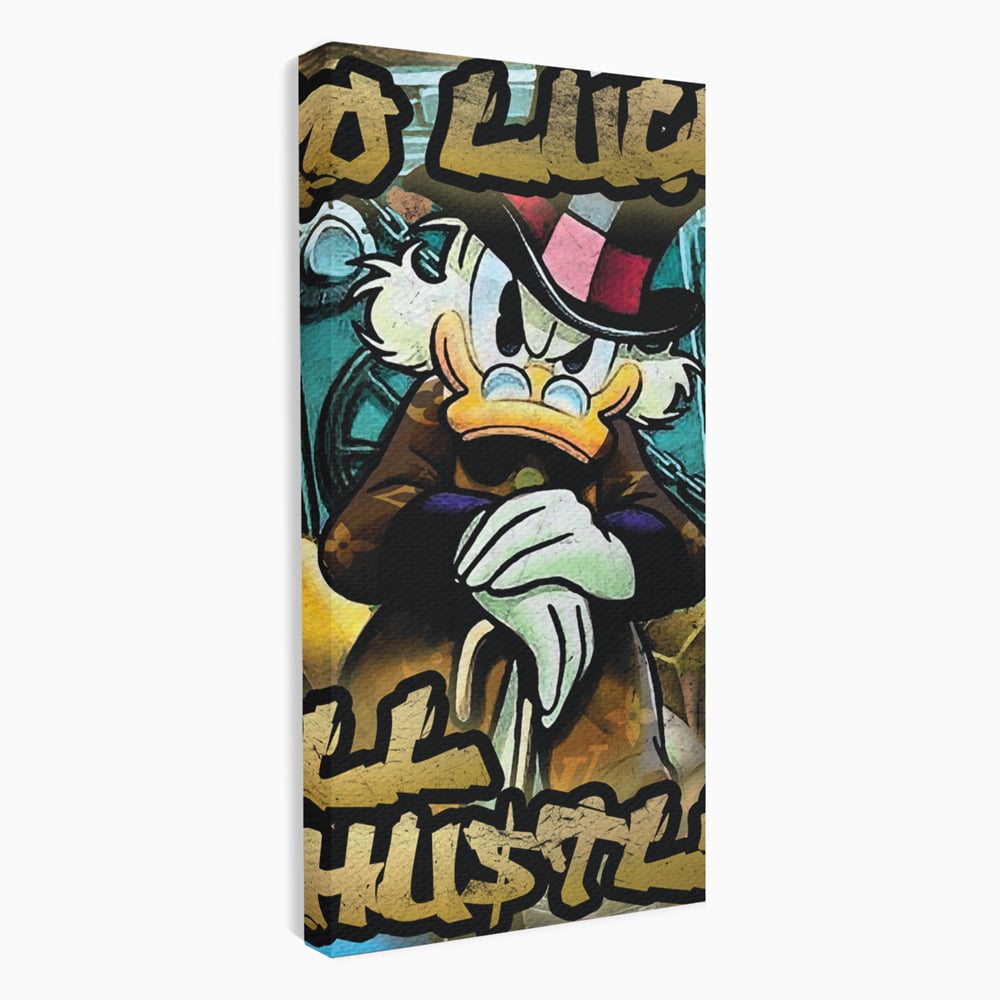 Tablou Canvas Premium, LuxCanva® B1018, Scrooge McDuck, Desene Animate, Walt Disney, Rata, Motivational, Culori Vibrante