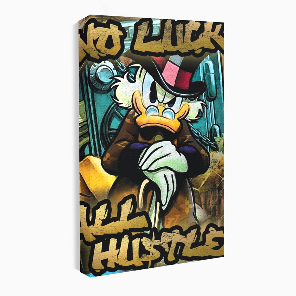 Tablou Canvas Premium, LuxCanva® B1018, Scrooge McDuck, Desene Animate, Walt Disney, Rata, Motivational, Culori Vibrante