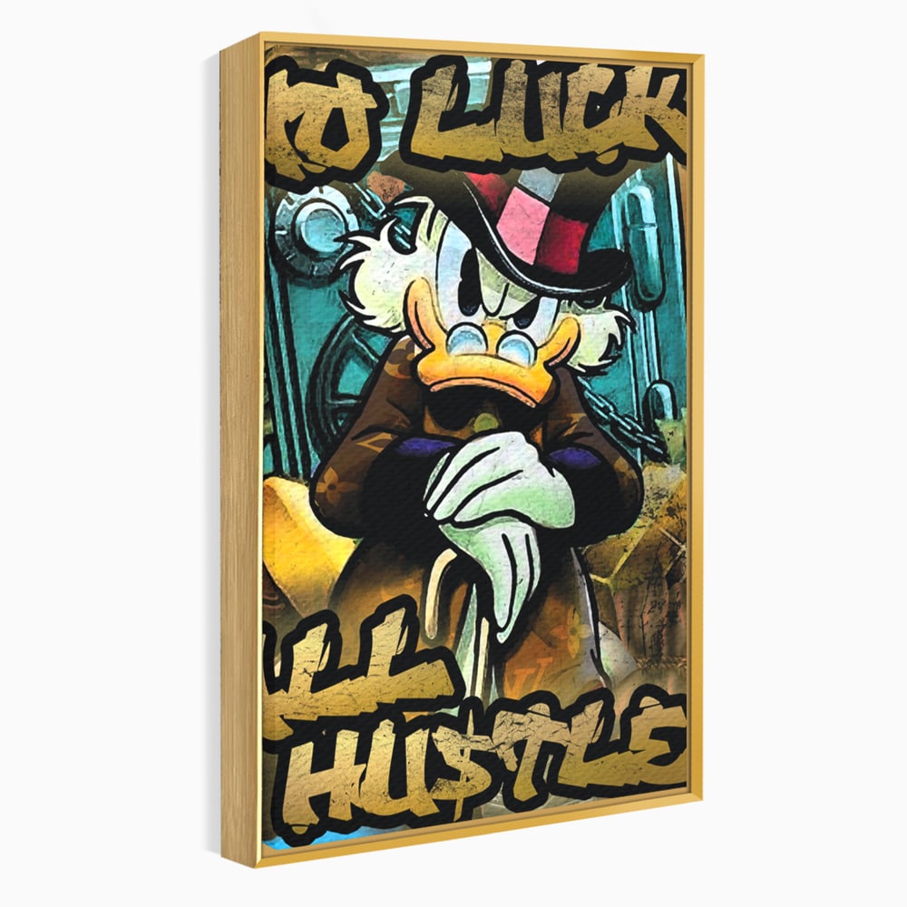 Tablou Canvas Premium, LuxCanva® B1018, Scrooge McDuck, Desene Animate, Walt Disney, Rata, Motivational, Culori Vibrante