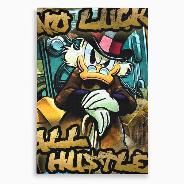 Tablou Canvas Premium, LuxCanva® B1018, Scrooge McDuck, Desene Animate, Walt Disney, Rata, Motivational, Culori Vibrante
