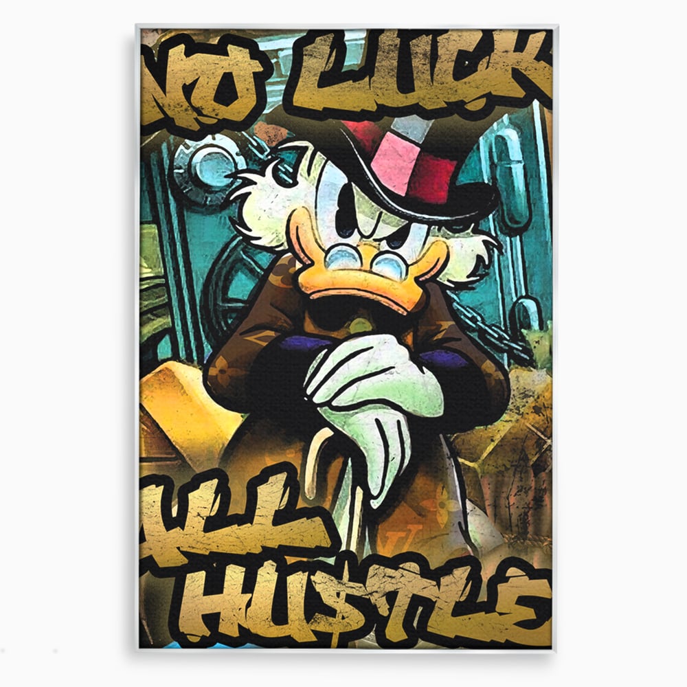 Tablou Canvas Premium, LuxCanva® B1018, Scrooge McDuck, Desene Animate, Walt Disney, Rata, Motivational, Culori Vibrante