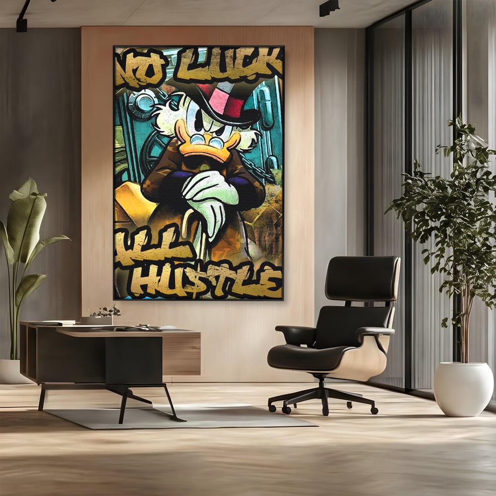 Tablou Canvas Premium, LuxCanva® B1018, Scrooge McDuck, Desene Animate, Walt Disney, Rata, Motivational, Culori Vibrante