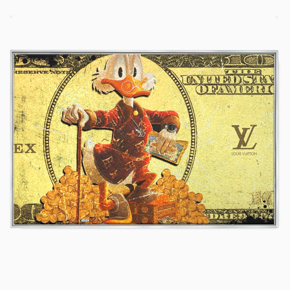 Tablou Canvas Premium, LuxCanva® B1022 Rolex Donald Duck, Desene Animate, Rolex, Disney, Louis Vuitton, Culori Vibrante
