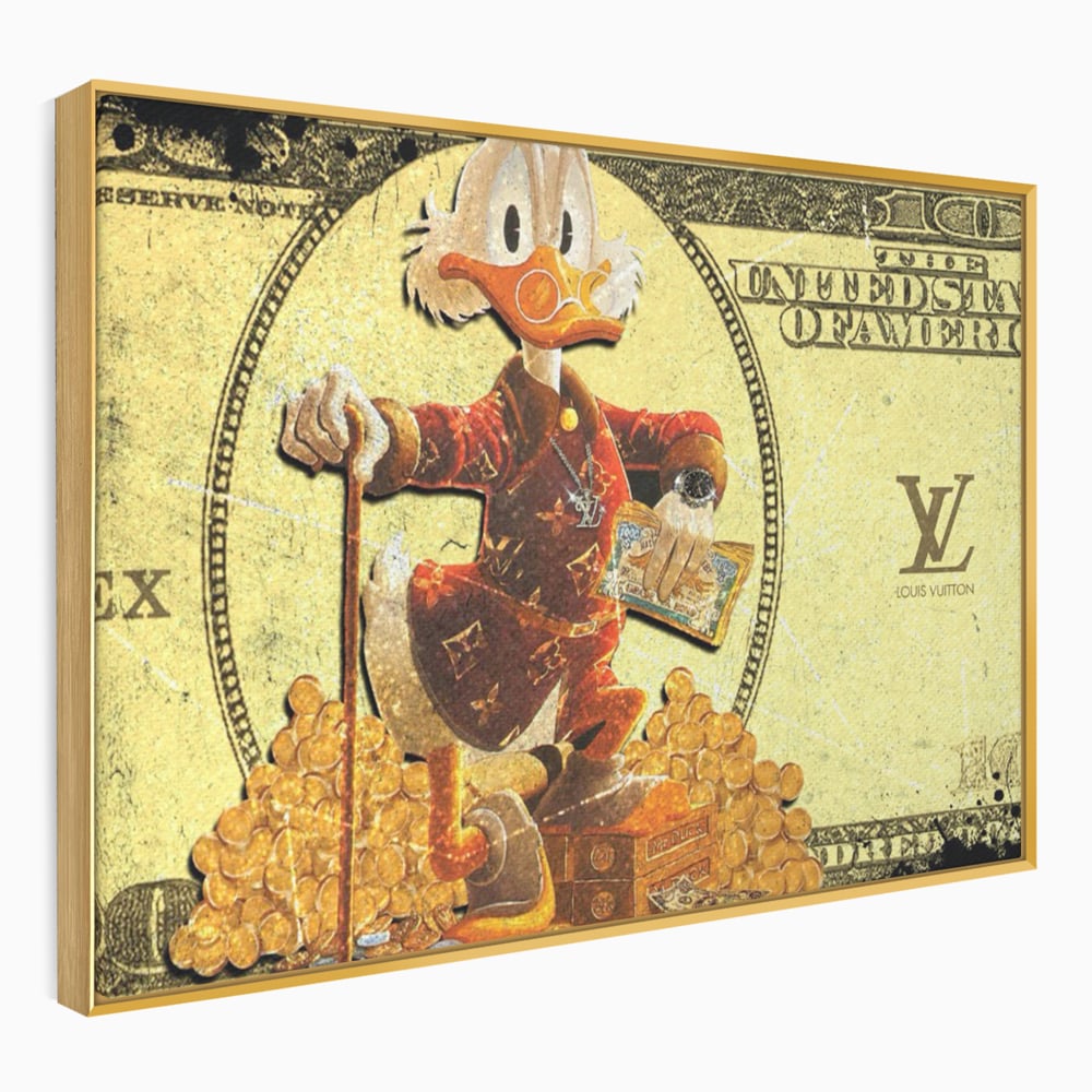 Tablou Canvas Premium, LuxCanva® B1022 Rolex Donald Duck, Desene Animate, Rolex, Disney, Louis Vuitton, Culori Vibrante