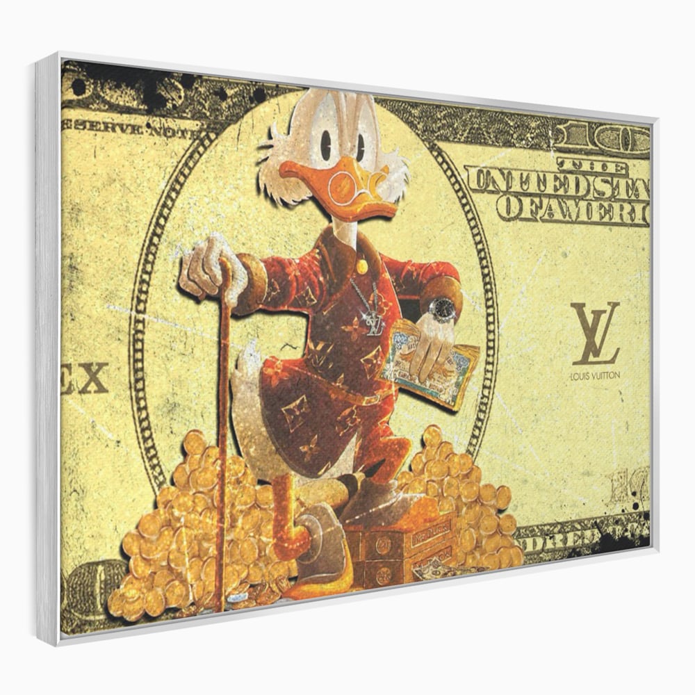 Tablou Canvas Premium, LuxCanva® B1022 Rolex Donald Duck, Desene Animate, Rolex, Disney, Louis Vuitton, Culori Vibrante