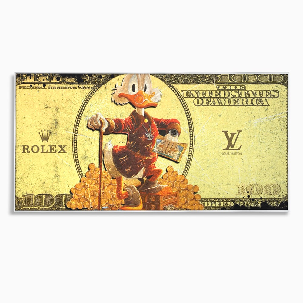 Tablou Canvas Premium, LuxCanva® B1022 Rolex Donald Duck, Desene Animate, Rolex, Disney, Louis Vuitton, Culori Vibrante
