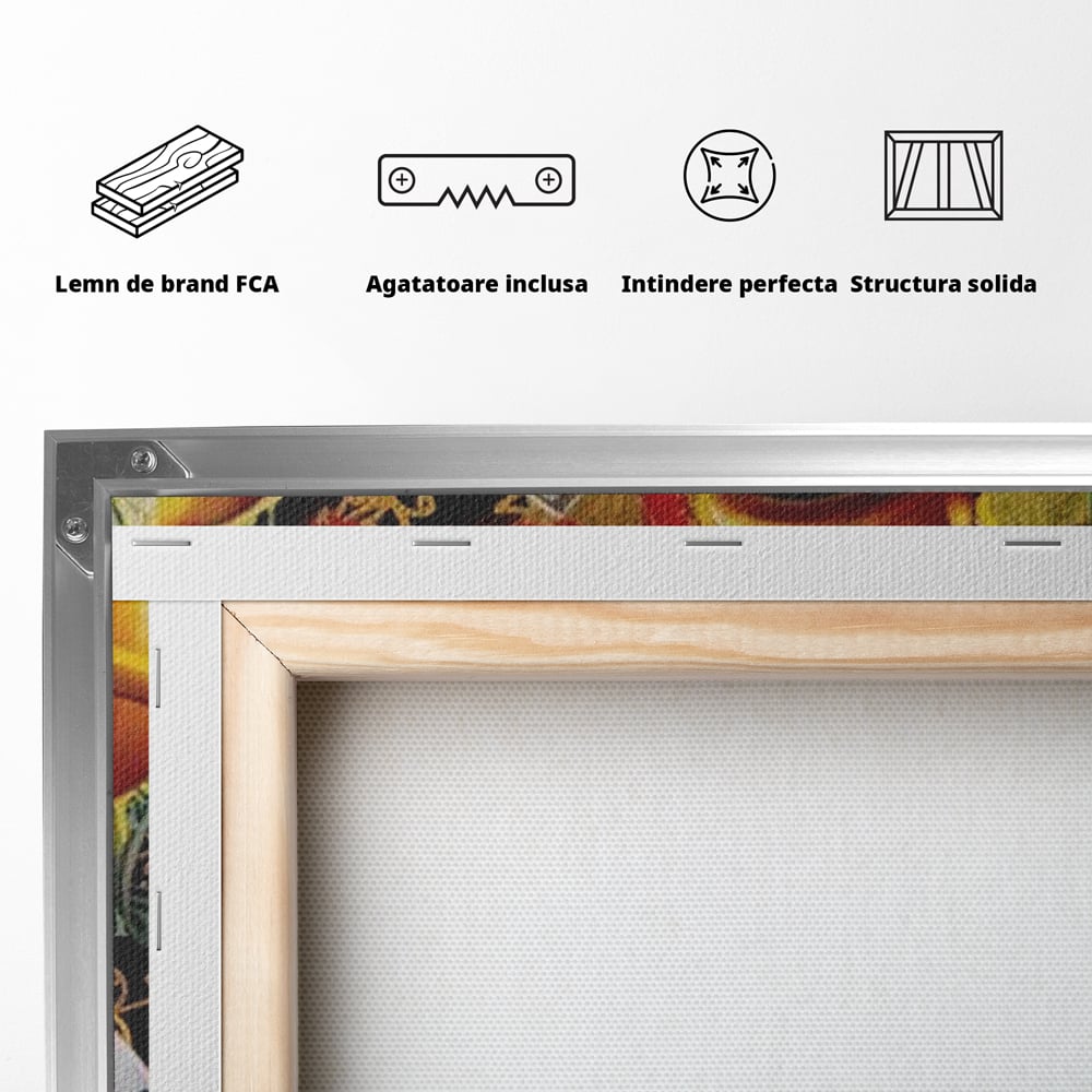 Tablou Canvas Premium, LuxCanva® B1023 King Bugs Bunny, Desene Animate, Bugs Bunny, Disney, Dolari, Rege, Culori Vibrante