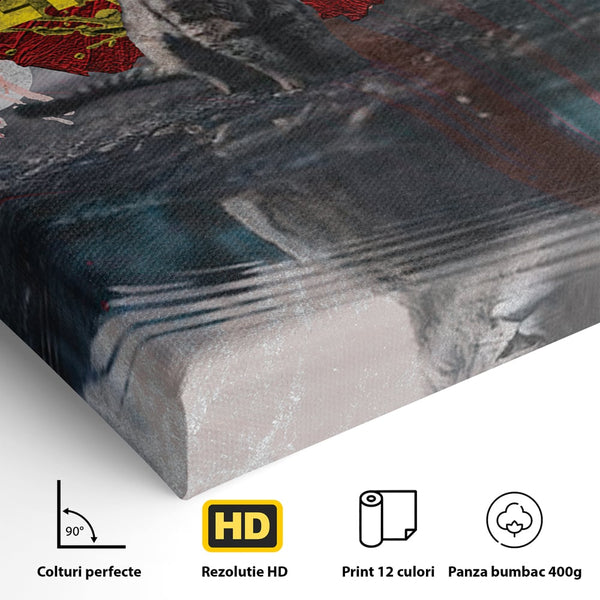 Tablou Canvas Premium LuxCanva® B1026 Mindset Is Everything , Citate, Viata, Inspirational, Motivational, Culori Vibrante