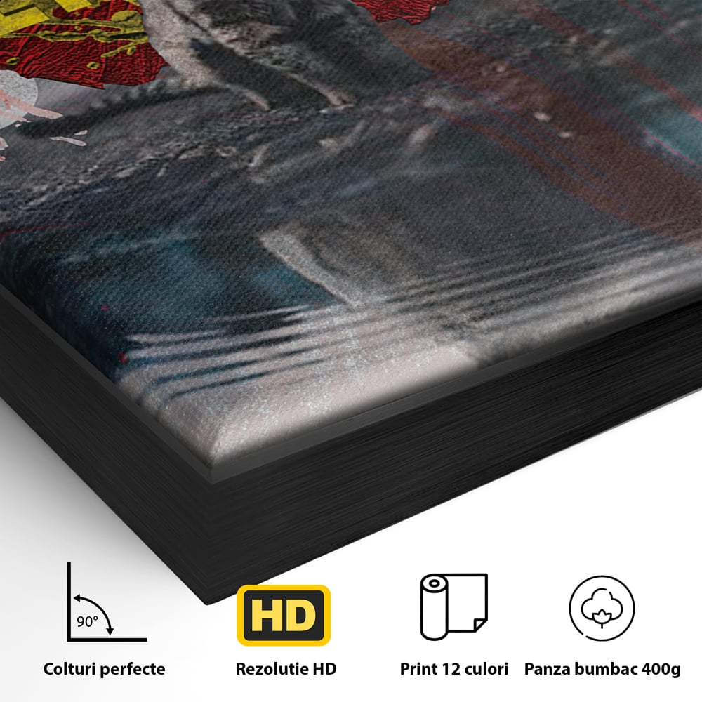 Tablou Canvas Premium LuxCanva® B1026 Mindset Is Everything , Citate, Viata, Inspirational, Motivational, Culori Vibrante
