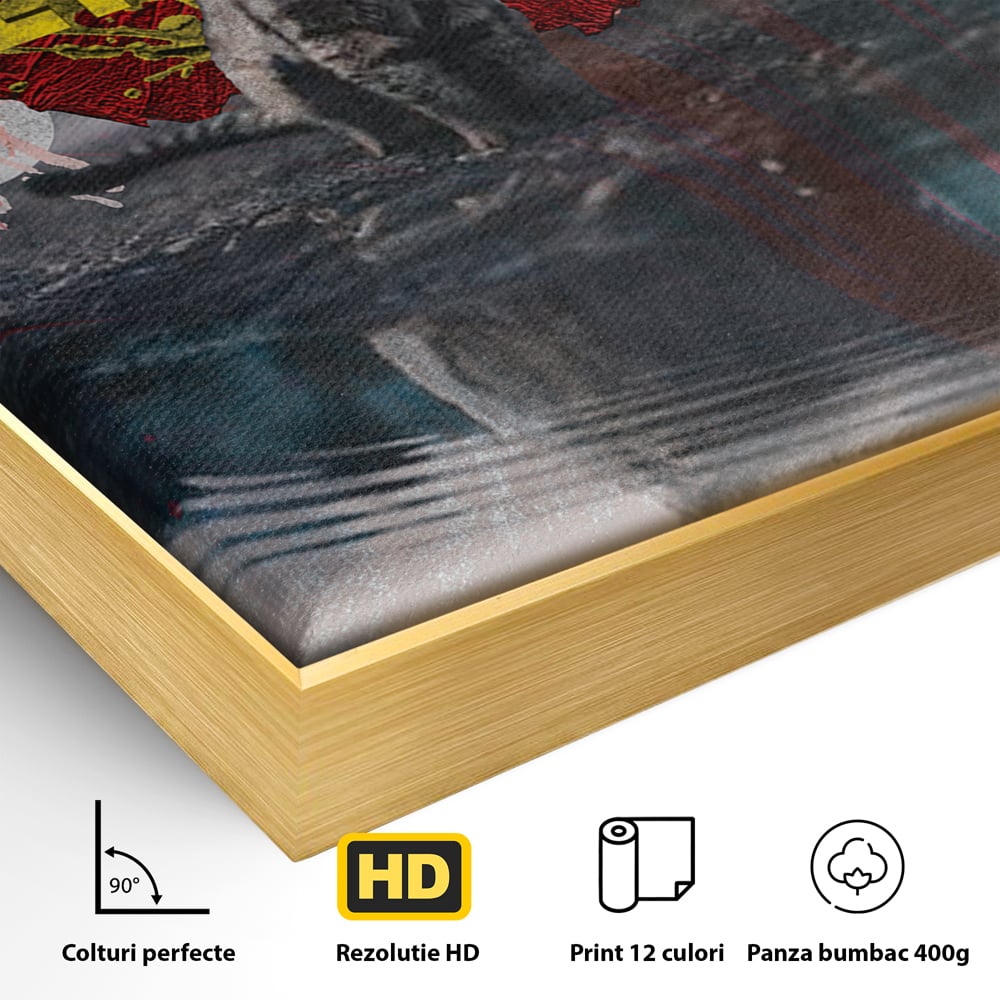 Tablou Canvas Premium LuxCanva® B1026 Mindset Is Everything , Citate, Viata, Inspirational, Motivational, Culori Vibrante