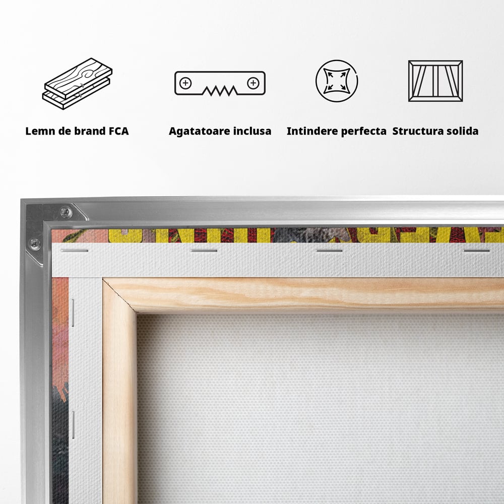 Tablou Canvas Premium LuxCanva® B1026 Mindset Is Everything , Citate, Viata, Inspirational, Motivational, Culori Vibrante