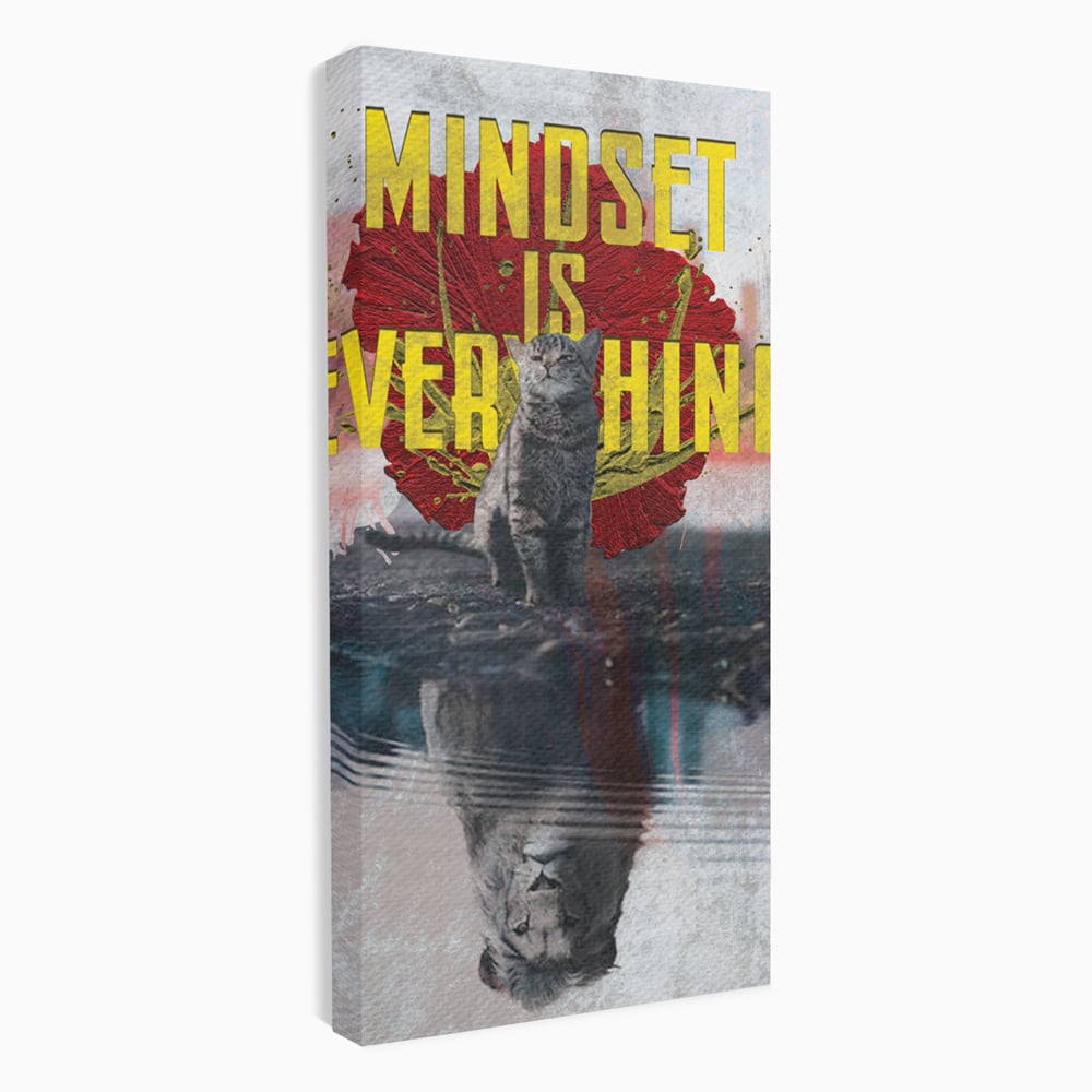 Tablou Canvas Premium LuxCanva® B1026 Mindset Is Everything , Citate, Viata, Inspirational, Motivational, Culori Vibrante