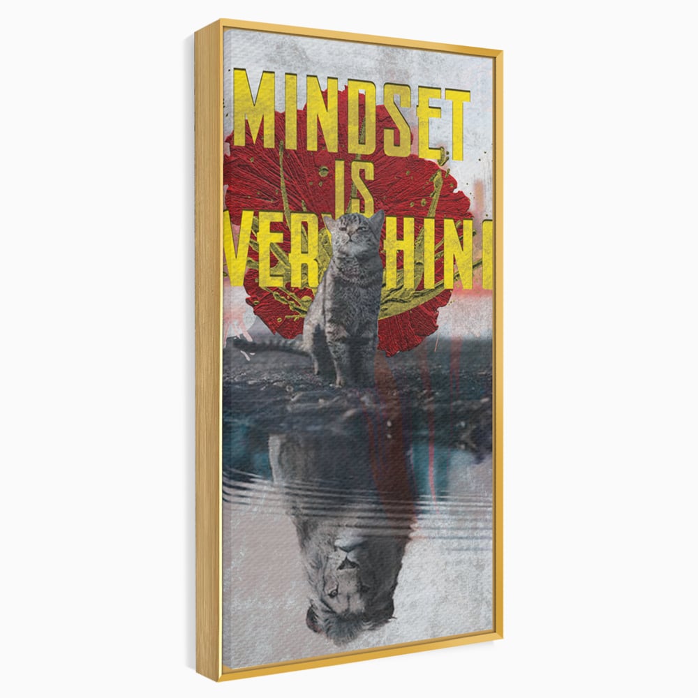Tablou Canvas Premium LuxCanva® B1026 Mindset Is Everything , Citate, Viata, Inspirational, Motivational, Culori Vibrante