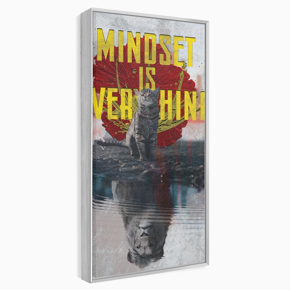 Tablou Canvas Premium LuxCanva® B1026 Mindset Is Everything , Citate, Viata, Inspirational, Motivational, Culori Vibrante