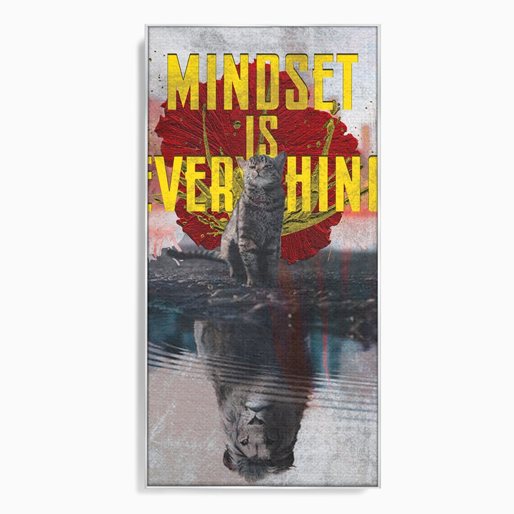 Tablou Canvas Premium LuxCanva® B1026 Mindset Is Everything , Citate, Viata, Inspirational, Motivational, Culori Vibrante
