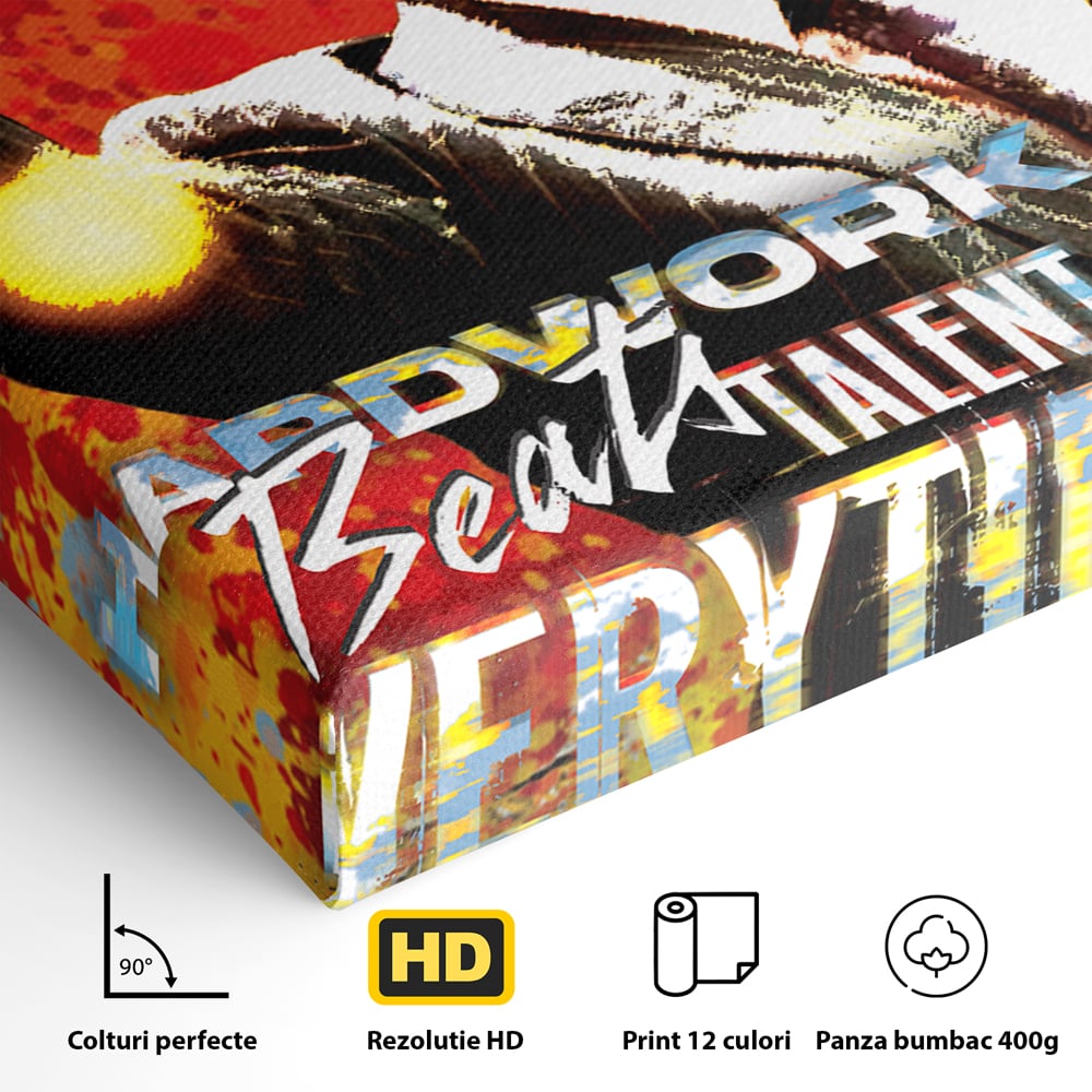 Tablou Canvas Premium LuxCanva® B1027, Wall Street ,  Decorativ, Film American, DiCaprio, Motivational, Culori Vibrante