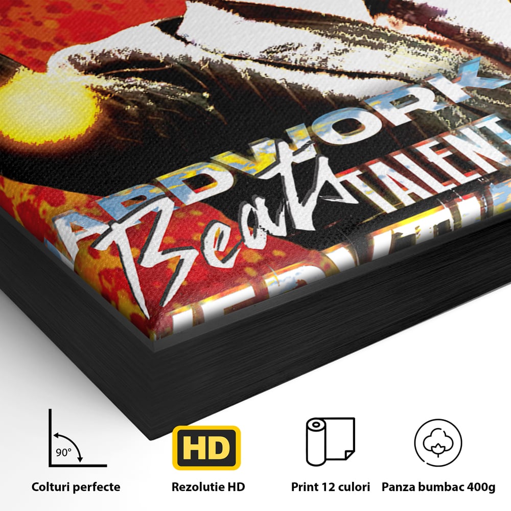 Tablou Canvas Premium LuxCanva® B1027, Wall Street ,  Decorativ, Film American, DiCaprio, Motivational, Culori Vibrante