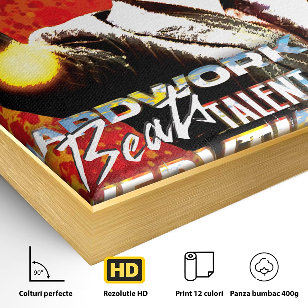 Tablou Canvas Premium LuxCanva® B1027, Wall Street ,  Decorativ, Film American, DiCaprio, Motivational, Culori Vibrante