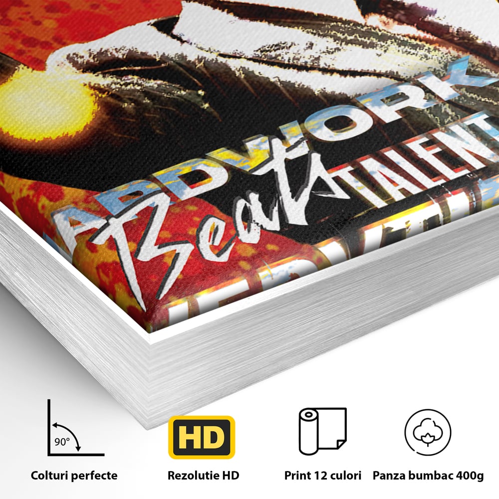 Tablou Canvas Premium LuxCanva® B1027, Wall Street ,  Decorativ, Film American, DiCaprio, Motivational, Culori Vibrante