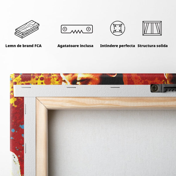 Tablou Canvas Premium LuxCanva® B1027, Wall Street ,  Decorativ, Film American, DiCaprio, Motivational, Culori Vibrante