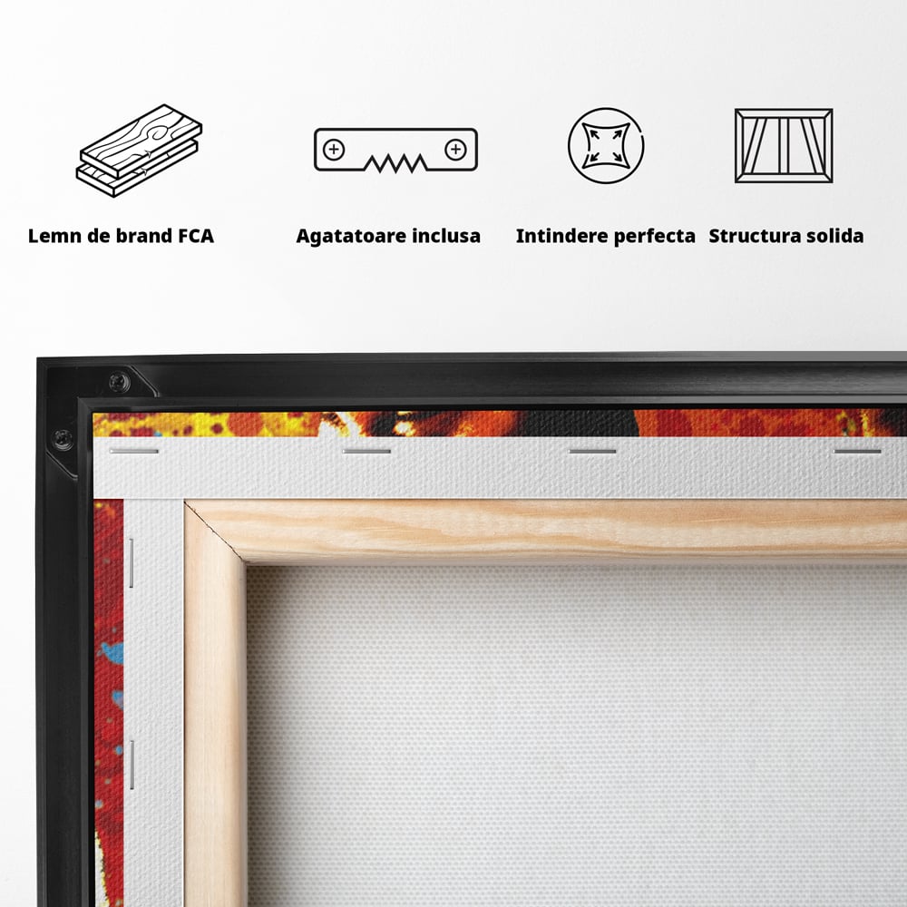 Tablou Canvas Premium LuxCanva® B1027, Wall Street ,  Decorativ, Film American, DiCaprio, Motivational, Culori Vibrante