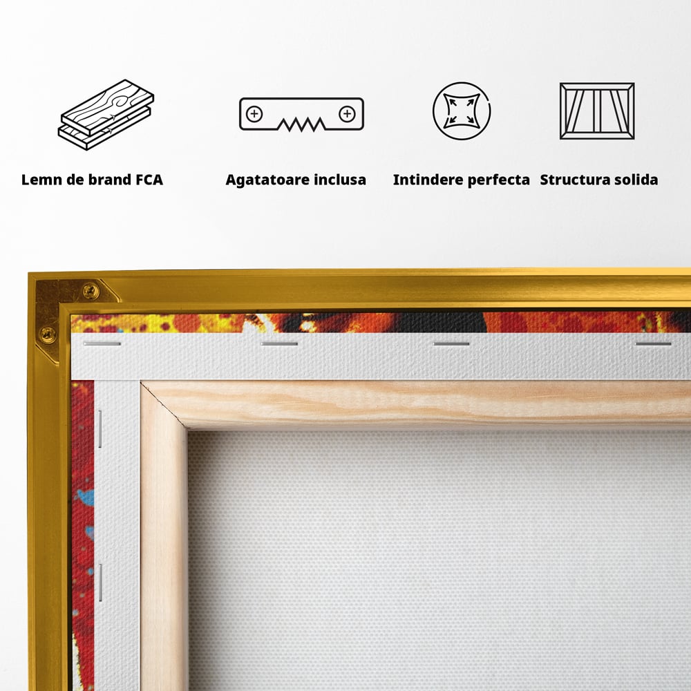 Tablou Canvas Premium LuxCanva® B1027, Wall Street ,  Decorativ, Film American, DiCaprio, Motivational, Culori Vibrante